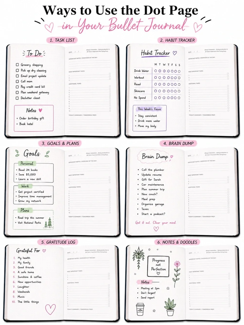Markings by C.R. Gibson Freestyle Task Notebook 240 Pages Black